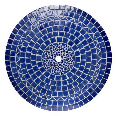 Table en mosaique midnight blue