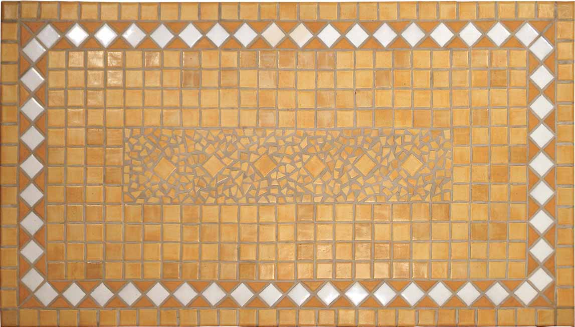Table en mosaïque et en fer forgé - Imagine Outlet
