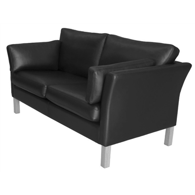 Canap&eacute; design haut de gamme en cuir Milan 3 places by Lars Wendelbo - Fabrication scandinave