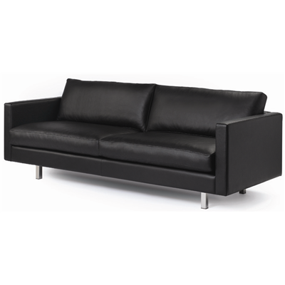 Disponible- Canap&eacute; design haut de gamme en cuir Metropol 2,5 places by Lars Wendelbo - Fabrication scandinave