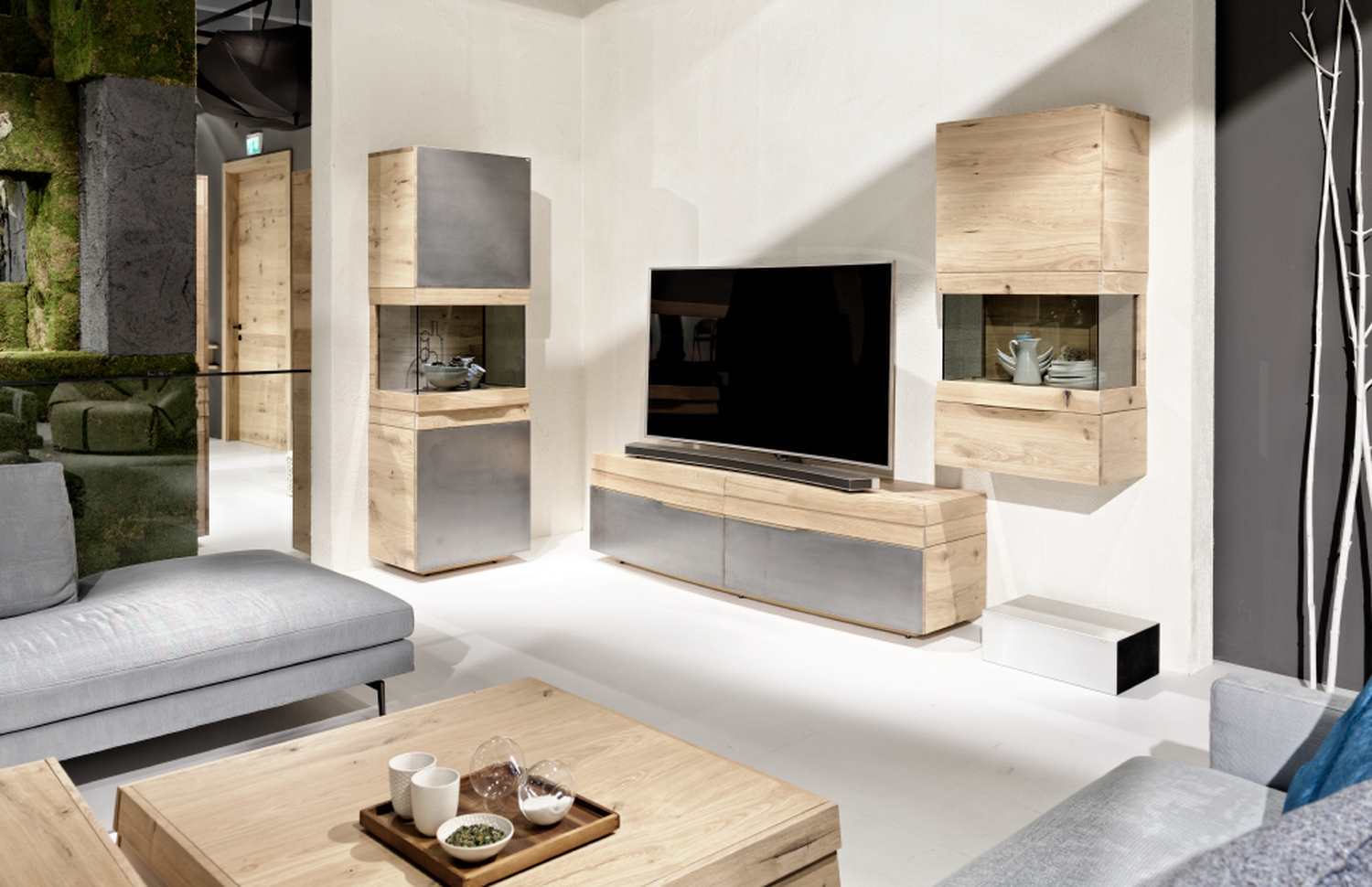 Table de salon design en bois convertible organo au design allemand