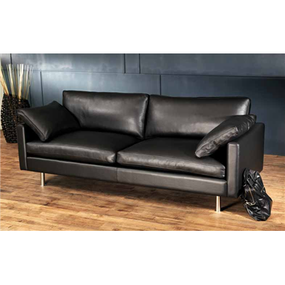 Canap&eacute; design haut de gamme en cuir Nova 2,5 places by Lars Wendelbo - Fabrication scandinave
