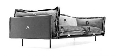 Canapé luxe design italien A et B