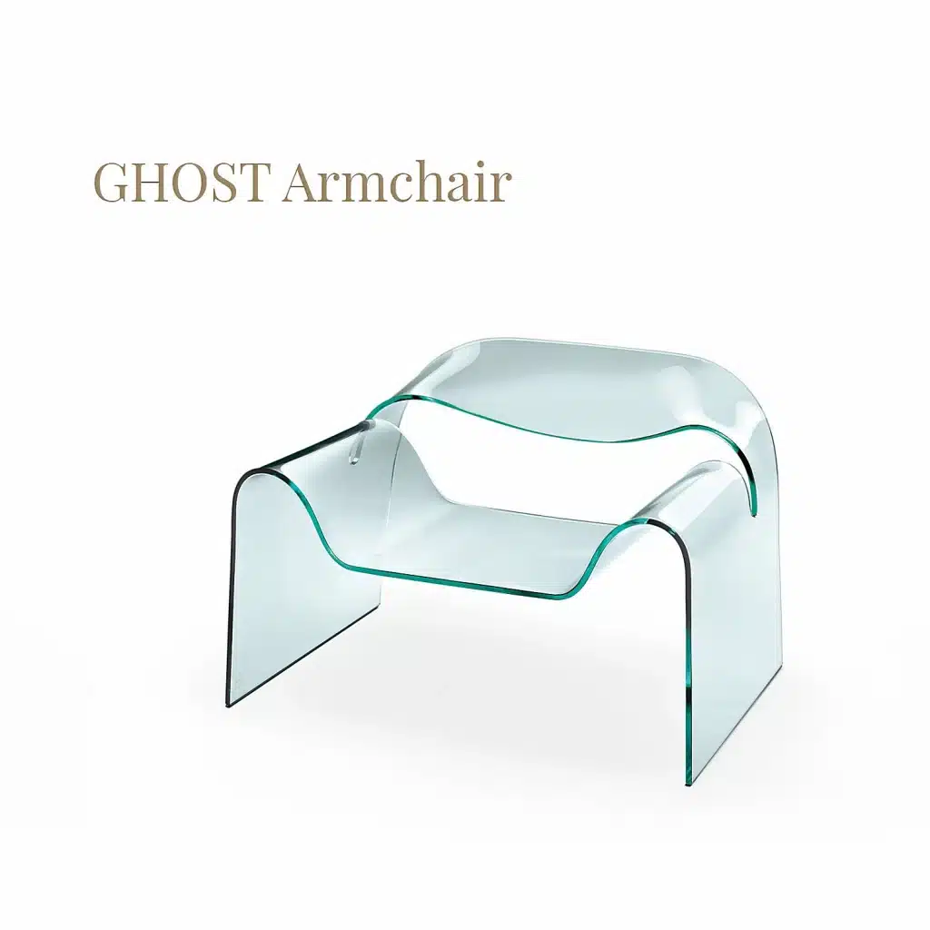 Chaise design GHOST Cini Boeri et Tomu Katayanagi pour Fiam Italia 4