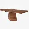 Table à manger en bois massif chêne et noyer carrelage RODAM 10