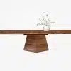 Table à manger en bois massif chêne et noyer carrelage RODAM 7