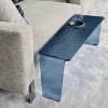 Chimera table basse en verre martelé luxe design italien 2