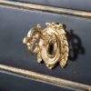 Commode Louis XVI noir ébène détail serrure