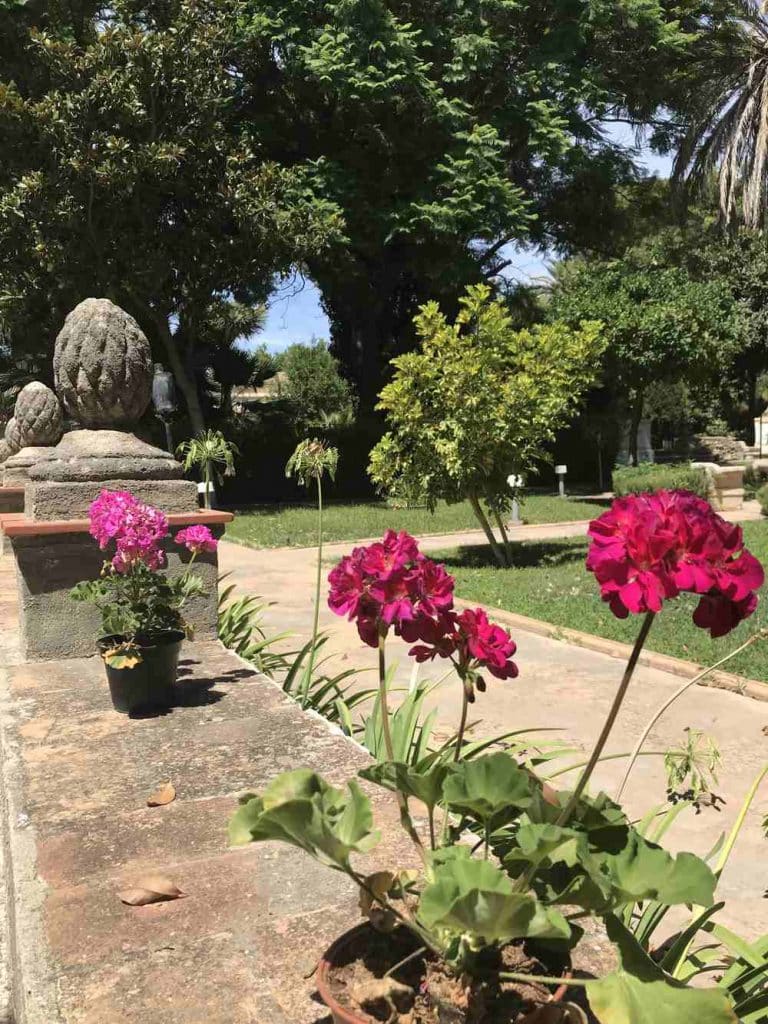 Meubles jardin du hotel Duques de Medinaceli