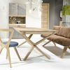 Meubles haut de gamme en chêne - table chaise et fauteuil trois place - design allemand