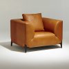 Montaigne fauteuil en cuir haut de gamme design et fabrication française par Emmanuel Gallina