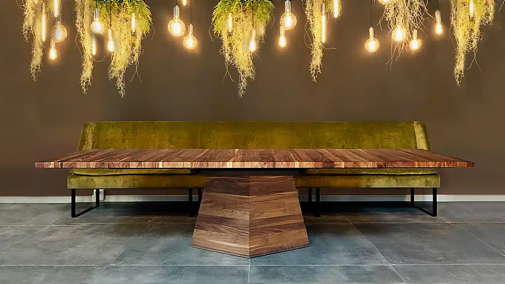 Table à manger de luxe en bois massif au design moderne 300 cm 400 cm et 500 cm 20 à 25 convives 6