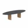 Outdoor dining table in teak and textured glass REGALIZ by Royal Botania 5