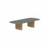 Outdoor dining table in teak and textured glass REGALIZ by Royal Botania 6