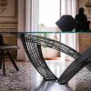 Table verre luxe Hystrix design italien (1)