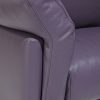 Accoudoirs canapé cuir violet luxe