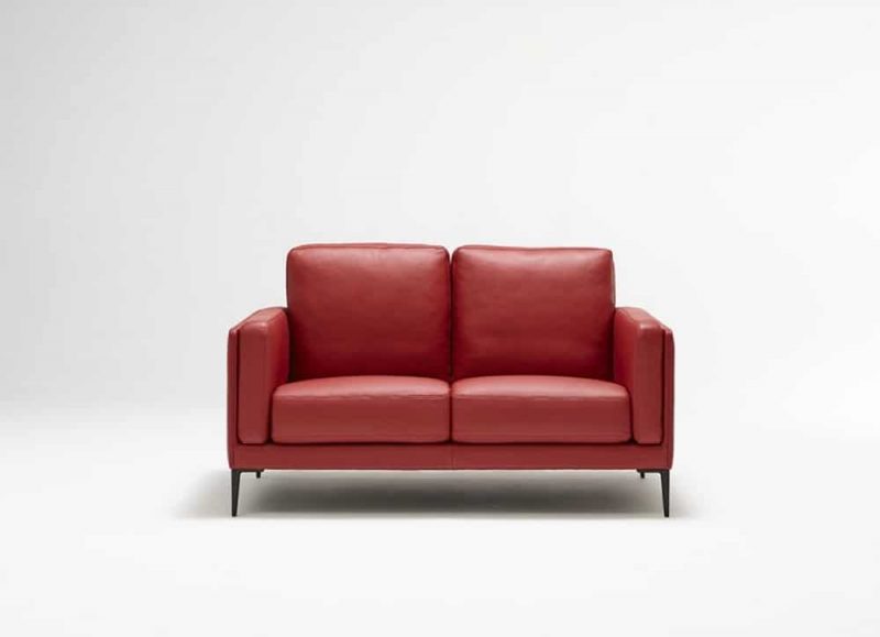 Canapé en cuir rouge BUROV