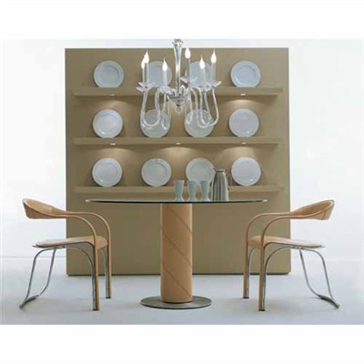 Chaise fettuccini par vladimir kagan avec un dosseret Créatif Beton Dosseret