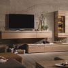 meuble TV (home cinema) design en noyer ou chêne 14
