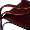 Chaise design haut de gamme en cuir et métal