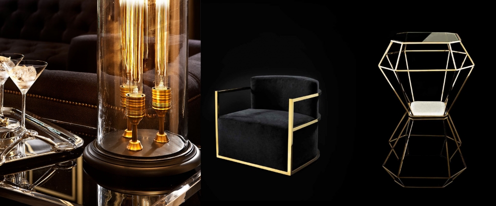 Matériaux de luxe pour des meubles stylés avec des réminiscences rétro et vintage